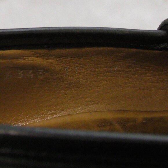Authentic GUCCI Men’s Black Horsebit Leather Round Toe Loafers 11 main image 7